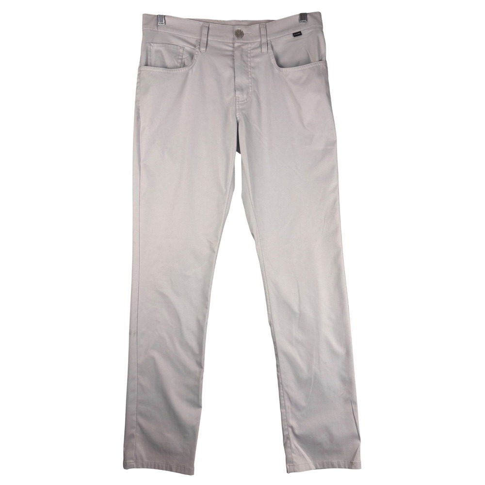 TravisMathew Open to Close Pants Mens Light Grey Golf 1MT435 32 (Fits 34x32)